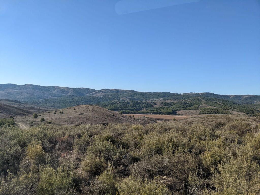 Hilly landscape of the Calatayud region